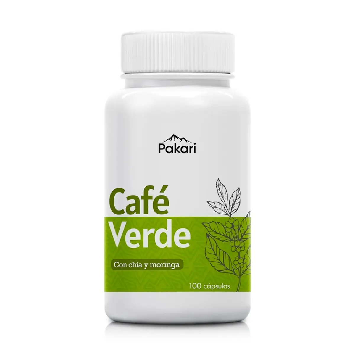 Café Verde con Chía y Moringa (100 Cápsulas)