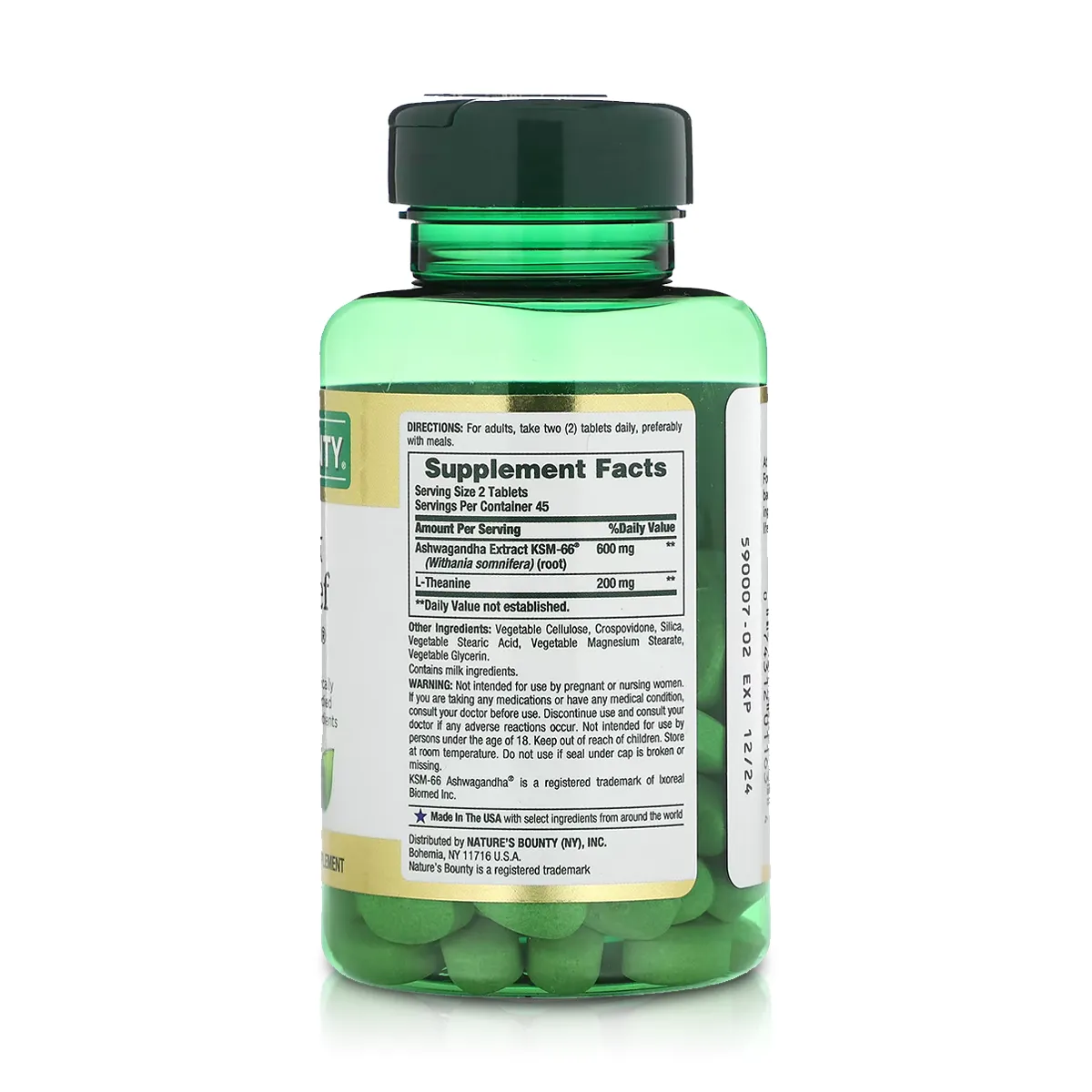 Ashwagandha KSM-66 (90 Tabletas) - Nature's Bounty