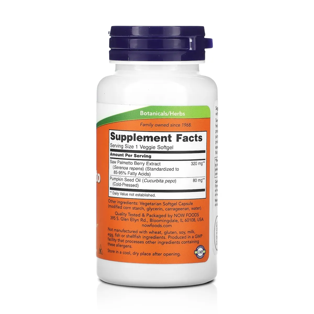 Saw Palmetto Extract 320mg (90 Softgels) - NOW Foods