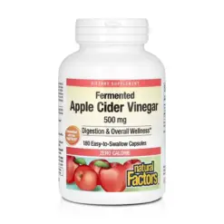 Vinagre de Manzana Fermentada 500 mg (180 Cápsulas) – Natural Factors